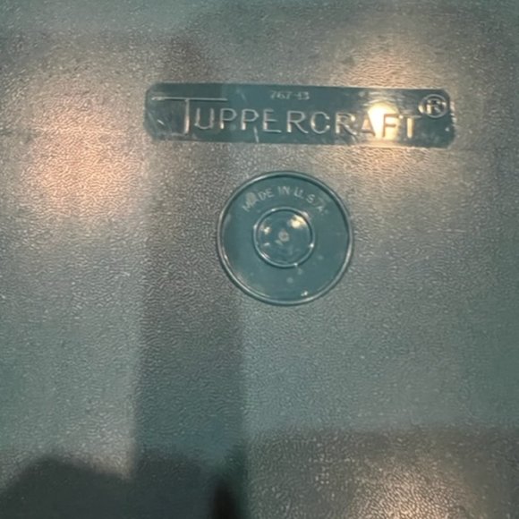 Vintage Tupperware Tuppercraft Blue stow and go container with insert and cover - Picture 5 of 8